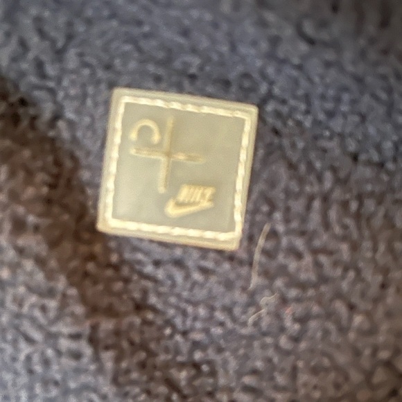 Nike Sportswear Men Sz XL Black Blue Zip Fleece  Nylon Activewear Running Jacket - Picture 10 of 10